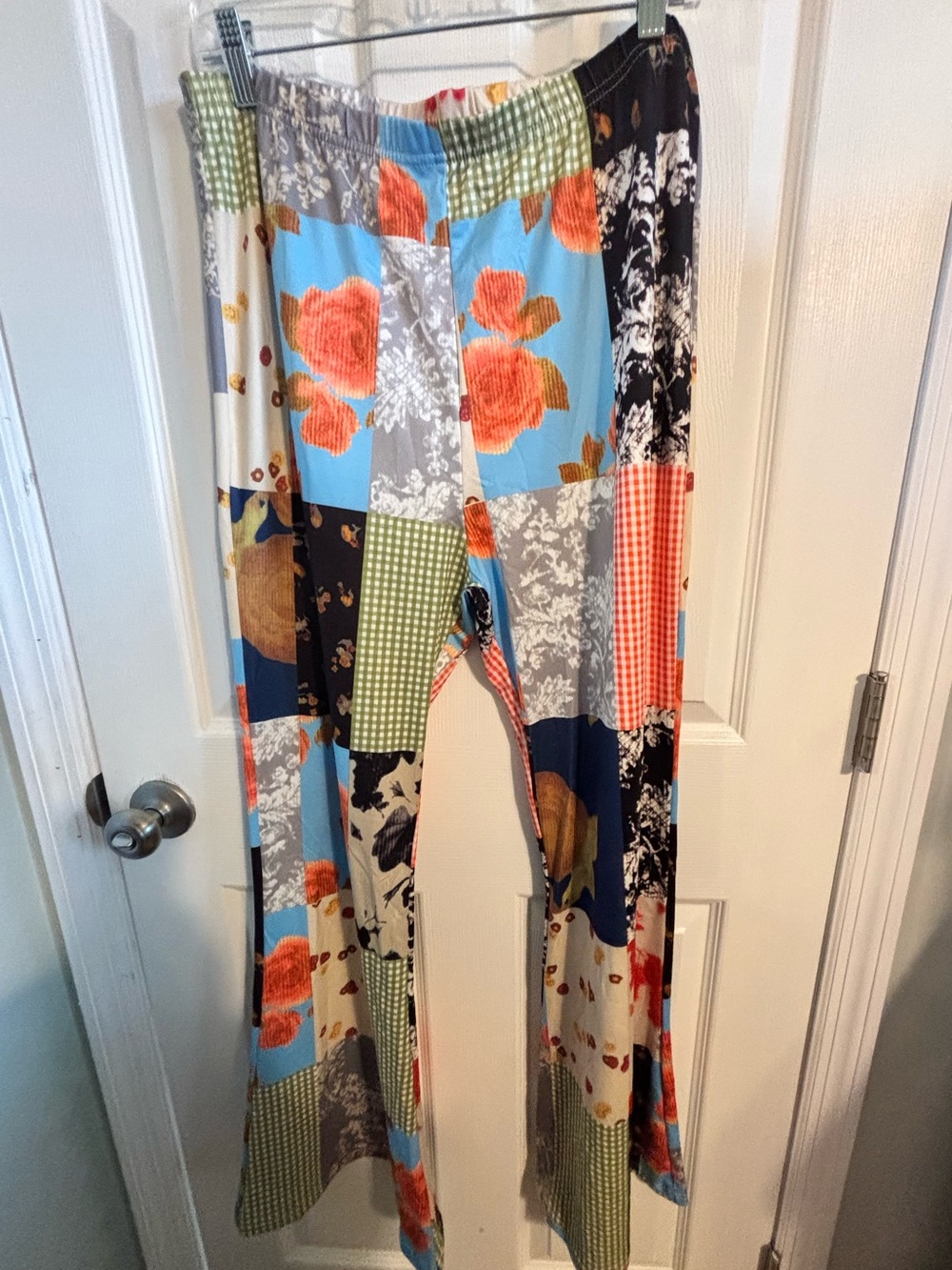 😍Boho Patchwork Floral Flare Bottom Women's leggings - 2X